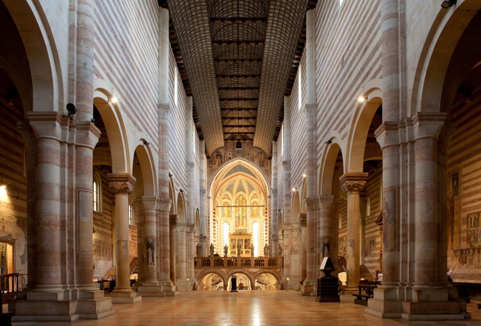 Photo of the interiors of the Basilica